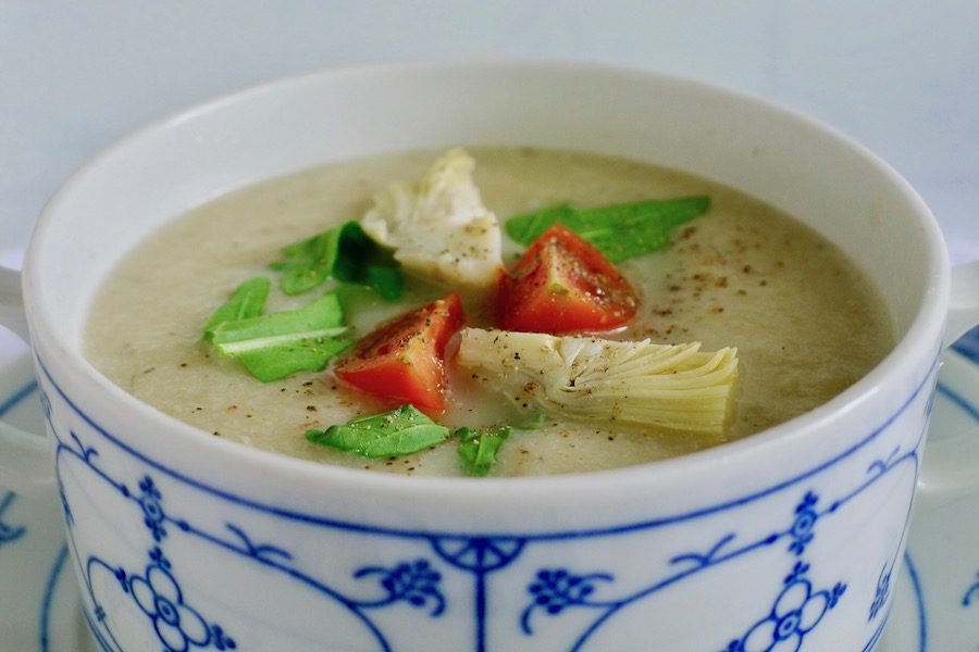 Artisjokkensoep recept ~ minder koolhydraten, maximale smaak ~ www.con-serveert.nl
