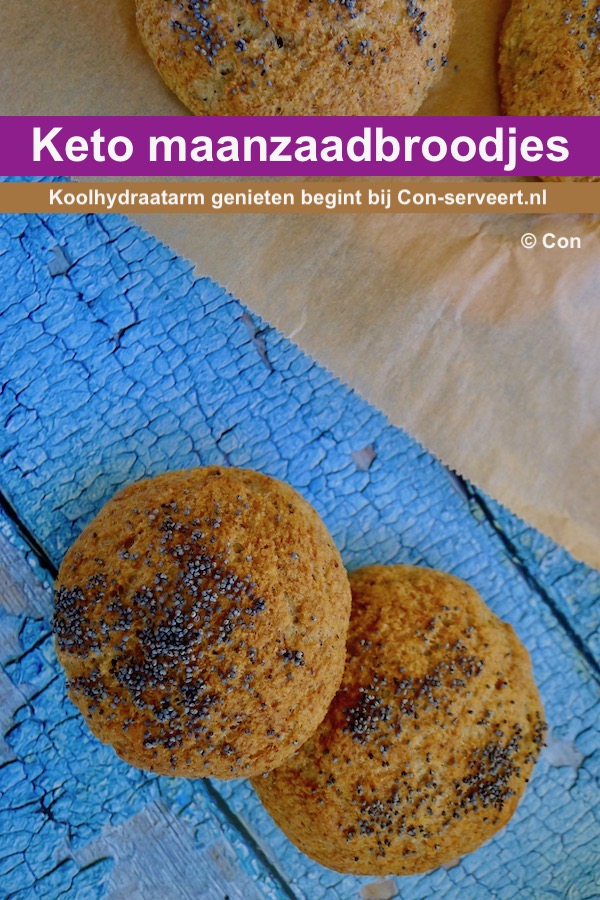 Keto maanzaadbroodjes recept - koolhydraatarm genieten begint bij Con-serveert.nl
