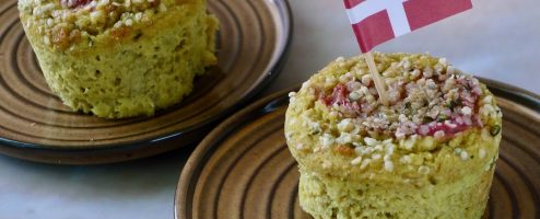 Rabarber muffins met saffraan