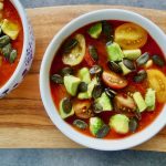 Tomaten paprika gazpacho, koolhydraatarm recept - koolhydraatarm genieten begint bij www.con-serveert.nl